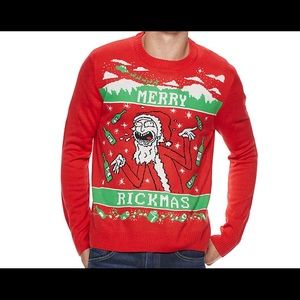 NWT Mens Rick &Morty Ugly Xmas Sweater